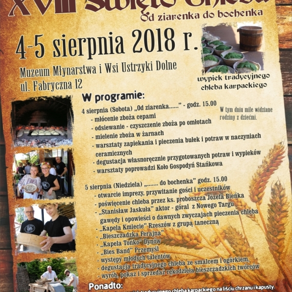 XVIII Święto Chleba 4-5.08.2018 